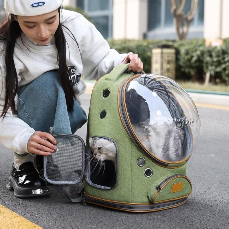 SEE KEAN Panoramic Space Capsule Pet Carrier Backpack