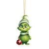 Christmas Acrylic Green  Decorations, Acrylic Flat Christmas Tree Hanging Ornaments, Double Side Printed Pendant For Tree / Car / Backpacks 2D Flat