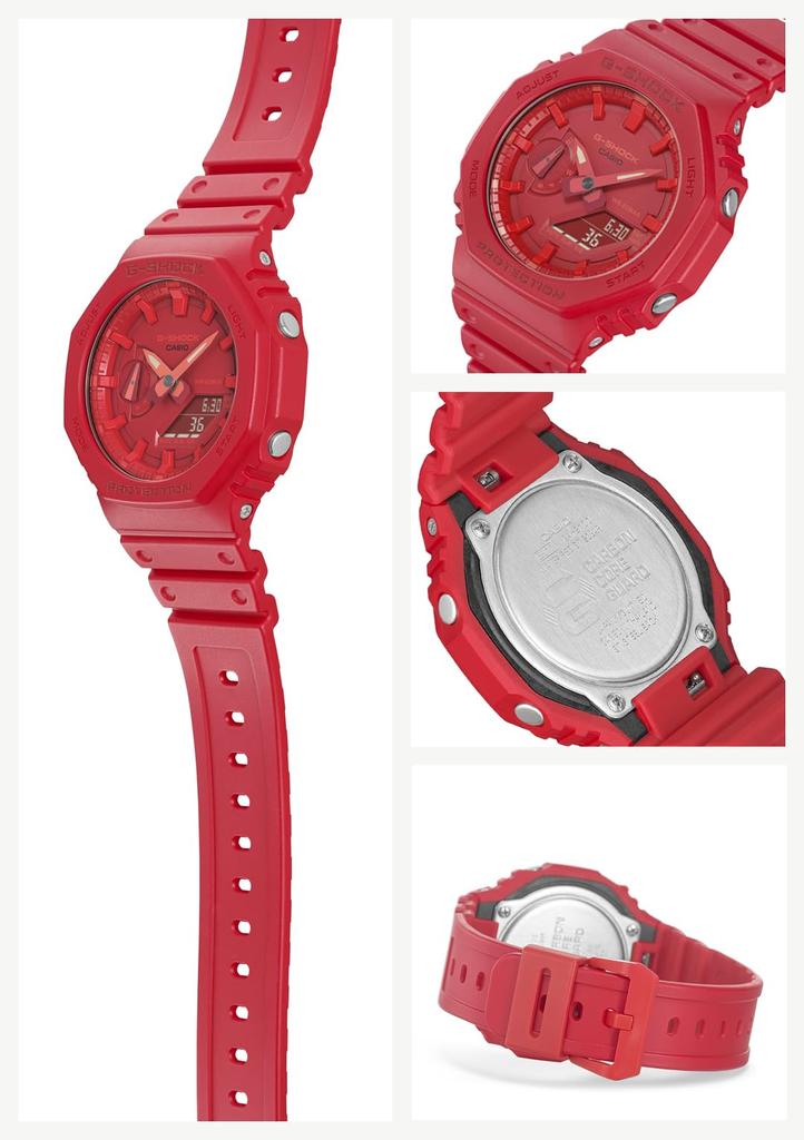 CASIO G-SHOCK GA-2100-4AJF Men's Watch Carbon Core Guard Red Japan Domestic Genuine