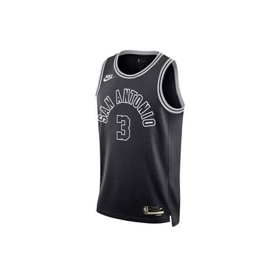Camiseta de Baloncesto NBA Fan Edition con Estampado de Letra y Número Temporada 22-23 San Antonio Spurs Keldon Johnson 3 Camiseta de Hombre Negra DO9453-011