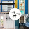 Zinc Alloy Glass Sliding Door Lock With Key Sliding Showcase Glass Lock Proof Safety Cabinet Glass Doors Lock For 2-6mm Glass