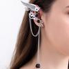 Left Ear Right Ear Zinc Zinc Alloy Elf Ear Clip Crystal Long Tassel Earrings Wings Ear Cuff  Cosplay Jewelry
