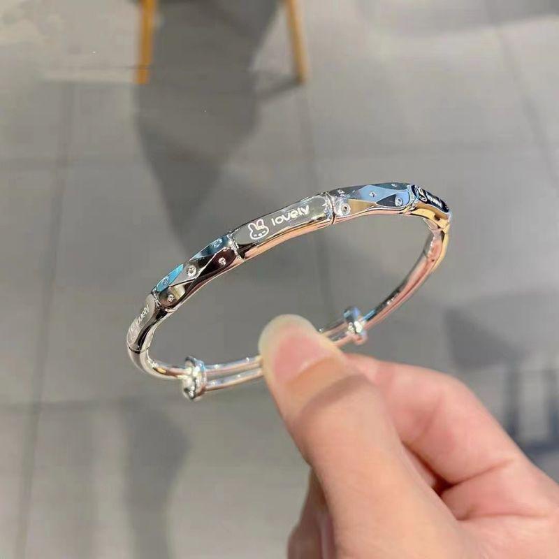 

Браслет з чистого срібла 999.9 - Жіночий браслет зі стерлінгового срібла, Подарунок на День святого Валентина Qixi для дружини або дівчини