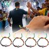 1/3/5/10/20PCS Sports Theme Braided Rope Bracelets Soft Cord Adjustable for Men Women Basketball Soccer Fan Gift