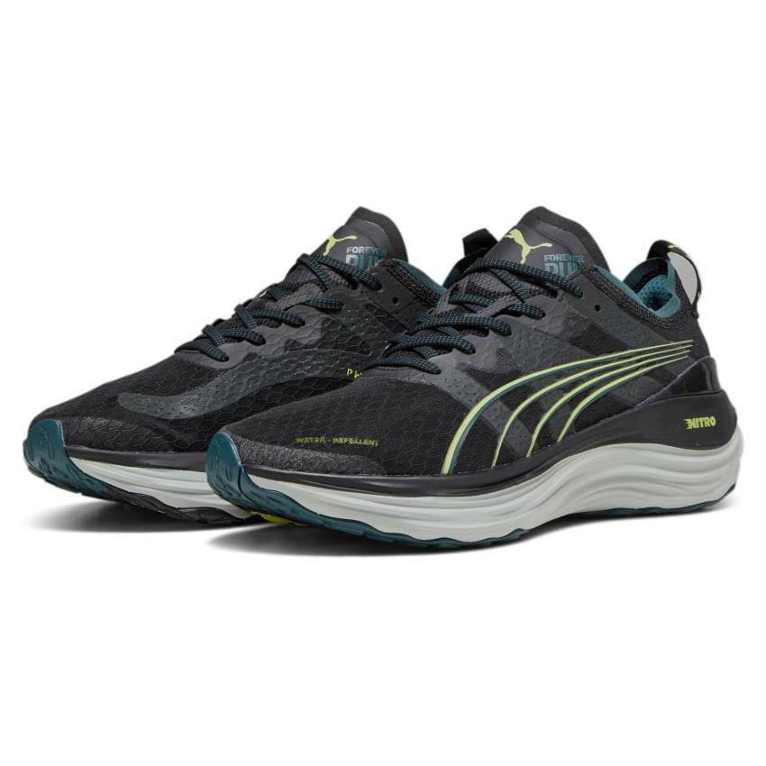 Puma ForeverRun Nitro Winter Black Malachite Yellow 378472-01