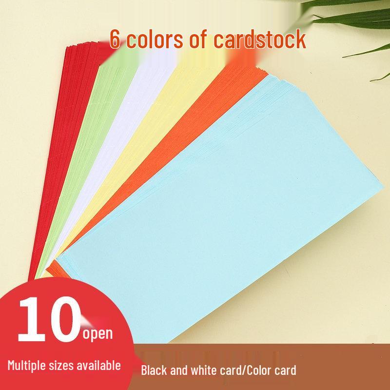 In-Stock Handmade Colorful Cardstock for Kids' Art Projects - 6 Colors, Round/Oval/Square Shapes, Ideal for Cutting, Painting, and Drawing