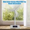 Solar Windmill Model: Desktop Decor Craft for Kids, Education & Wind Power Generation