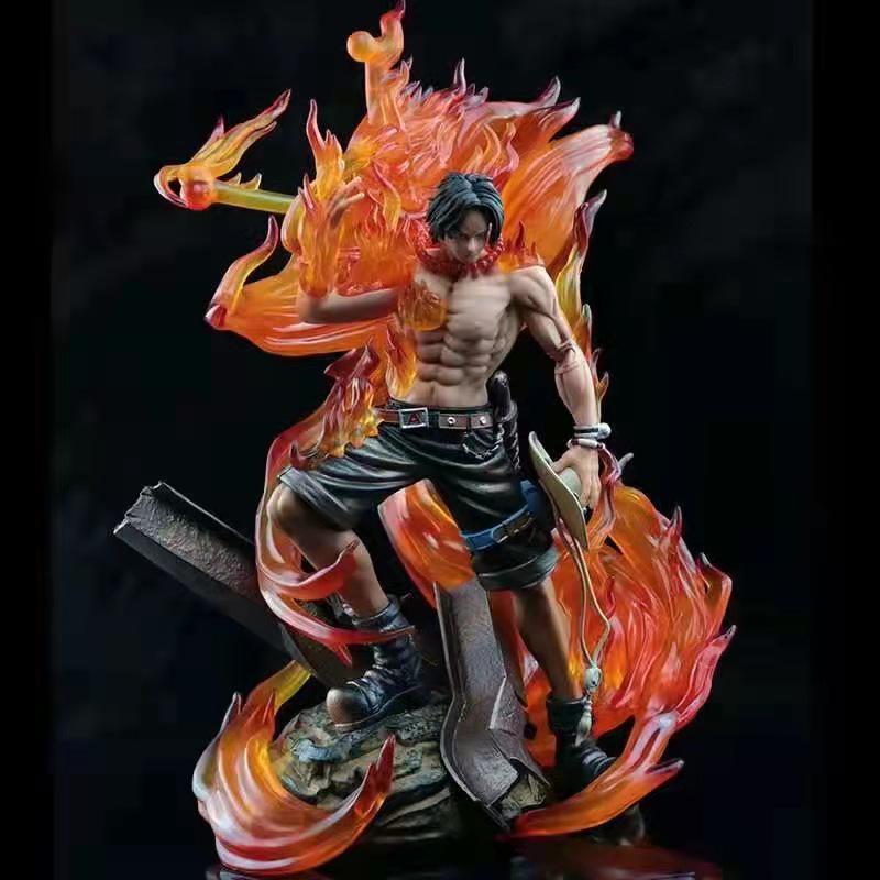 One Piece Ace Fire God Light-Up Figure