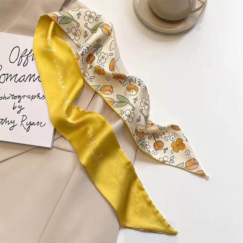 Multifunctional Floral Printed Hair Band Headwear Scarves 6.5cm*90cm