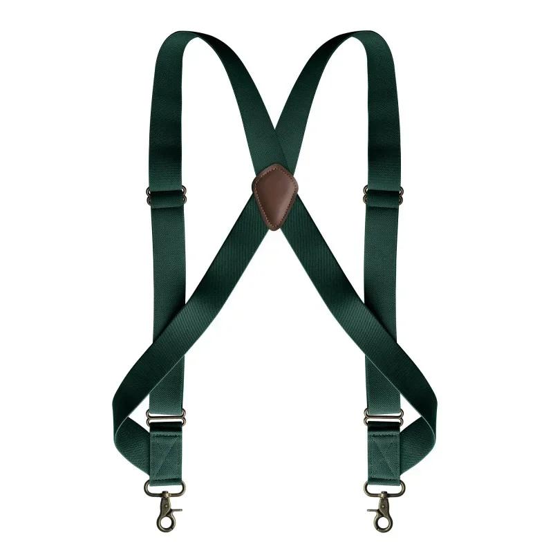 

Deepeel 1Pc 3.5cm Men s X-Back Elastic Suspenders - Adjustable Straps Heavy Duty Clips for Formal Pants Jeans Wedding Attire