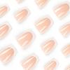 24Pcs/Set Quick Nails Short Simple French White Edge False Nials Sticker Wearable Waterproof Manicure Finished Nails