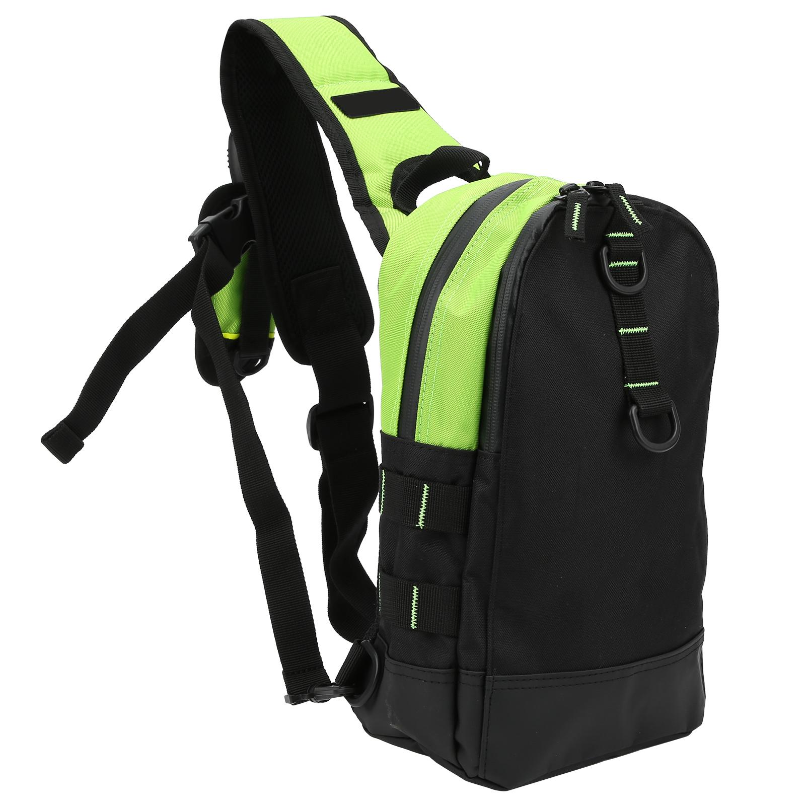 

MultiFunctional Fishing Tackle Storage Bag Single Shoulder Lure Reel Line Hook Bag(Fluorescent Green ) флуоресцентный зеленый