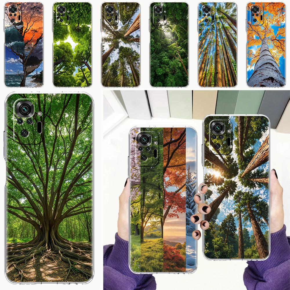 Phone Case For Xiaomi Redmi Note 15 14 5G 13 12 10 11 Pro Plus 4G 14C 13C 12C Soft TPU Cover Beautiful Nature Forest Tree