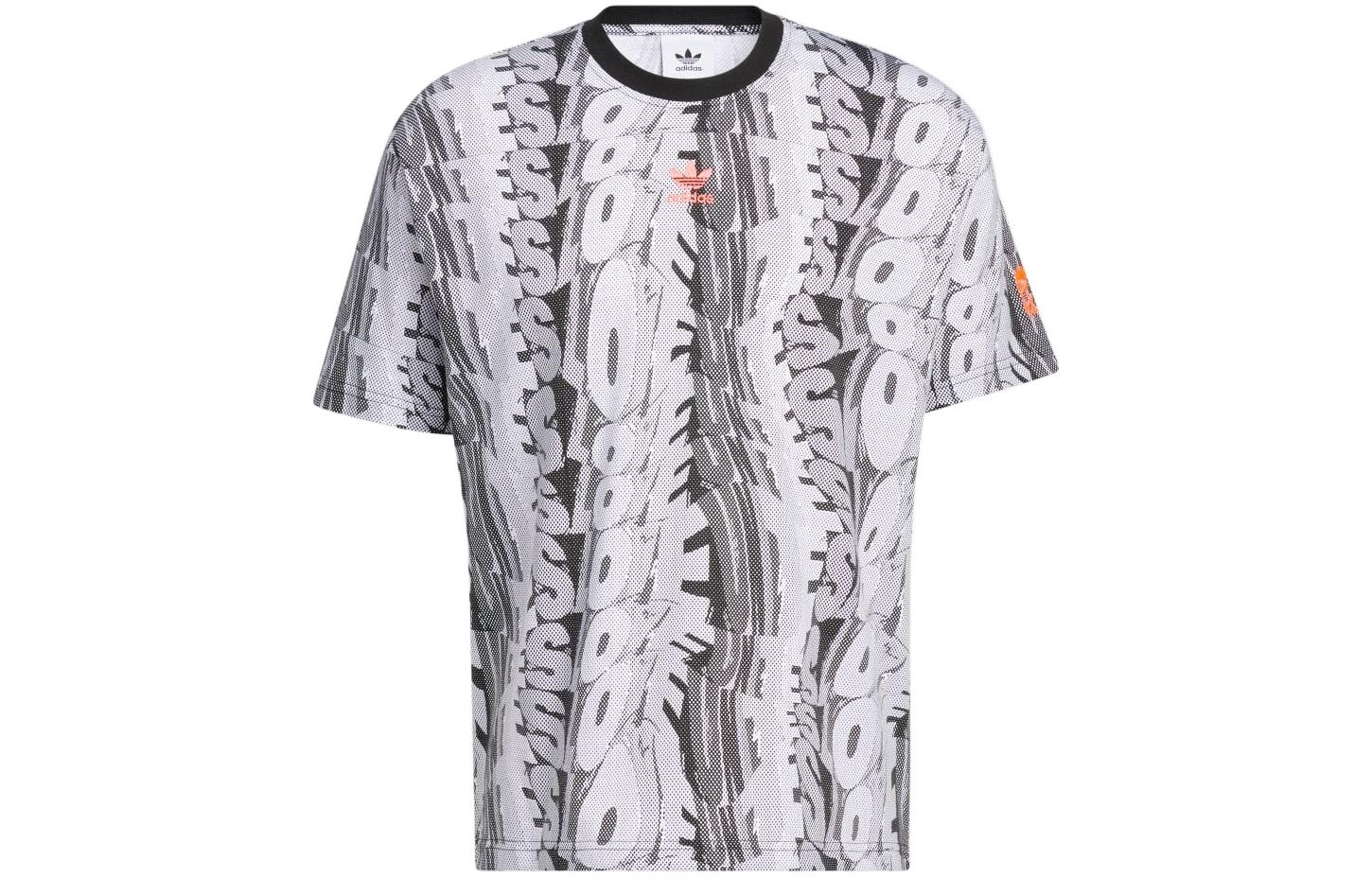 Adidas Originals U LOVEUNI AOP T Shirt Unisex Gray HC3082 M
