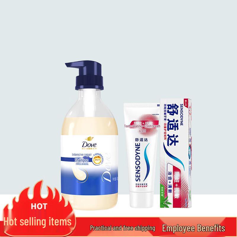 

Dove Shampoo & Sensodyne Toothpaste Bundle