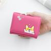 Cartoon Ladies Wallet Pu Cardholder Short Style With Print For Daily Use