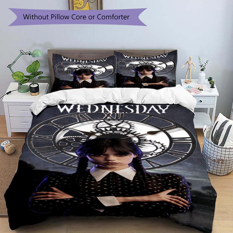 Gothic Clockwork Mystery Print 3Pcs Bedding Setduvet Cover With 2 Bedropillowcase Home Birthday Gift