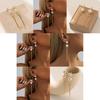 Long Chain Faux Pearl Earrings For Women Gold Plated Geometric Design