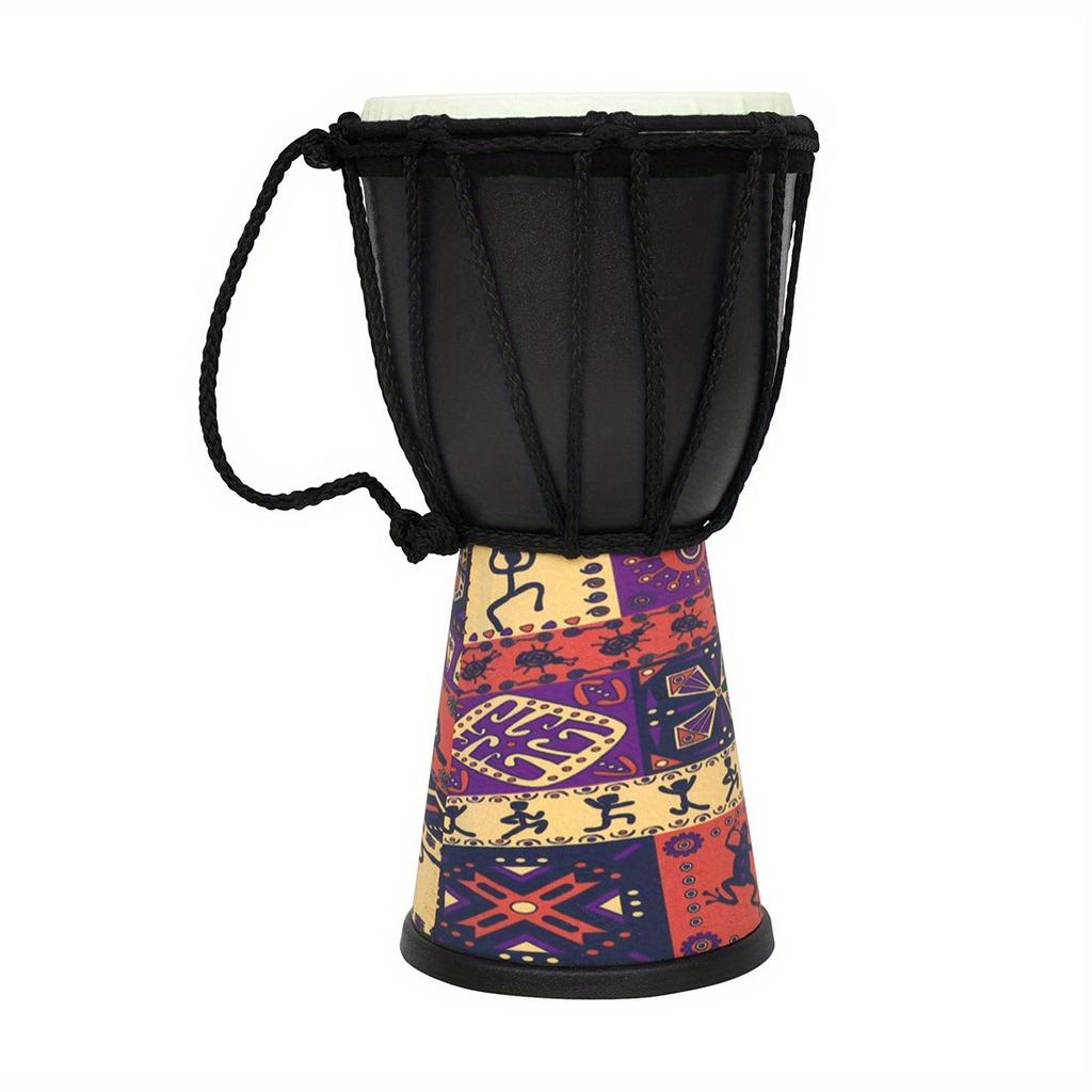 Mini Size 4 Inch African Drum Portable ABS Drum Chamber Colorful Djembe Hand Drum Professional Percussion Musical Instrument