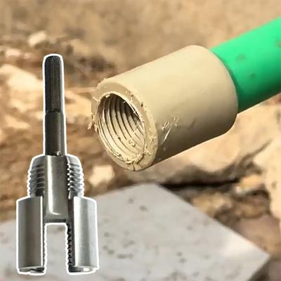 PVC Pipe Threader Kit 2025 Electric Drill Compatible 1/2'' 3/4'' Internal External Rethreading Maker Pipe Thread Cutting Tool for Professional