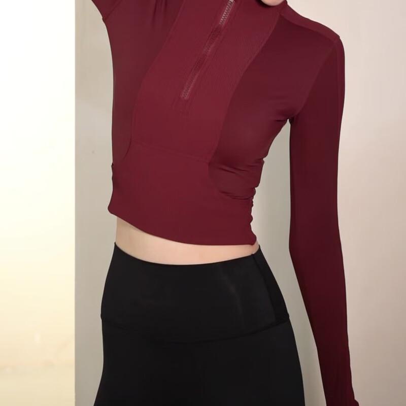 Women's Half-Zip Long Sleeve Yoga & Running Top