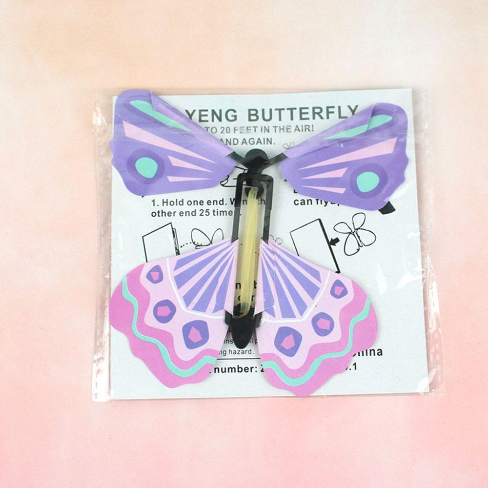kids Powered Plastic Flying in the Book Magic Tricks Card Magic Toy Flying Butterfly