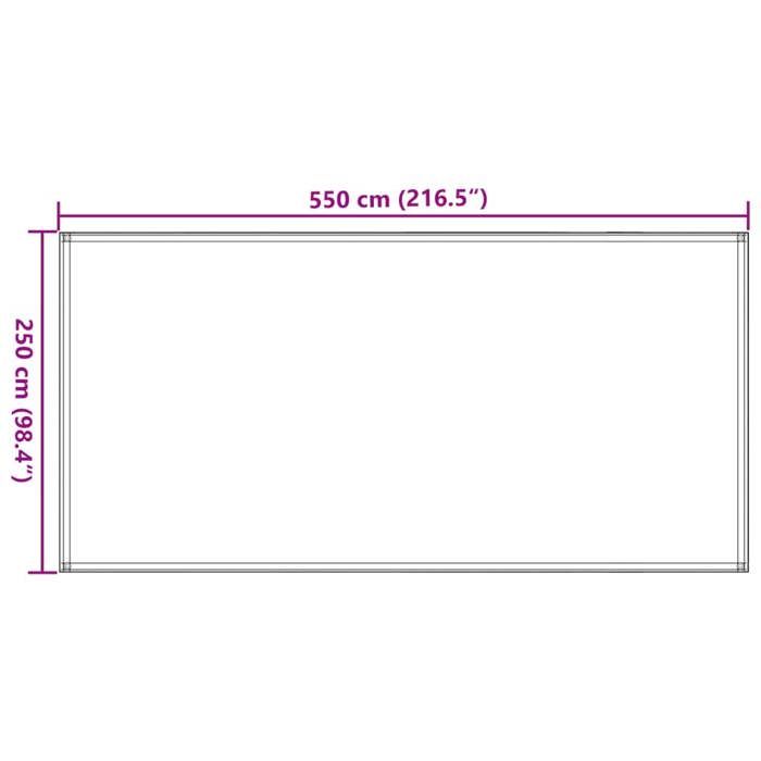 Tapis de tente - vidaXL - 250x550 cm - Marron - 100% polyéthylène - Résistant aux intempéries