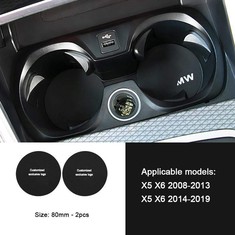 

Для BMW M Sport 6GT X1 X2 X3 X4 X5 X6 G05 F16 F86 F15 F85 E71 G01 G20 G30 F90 G11 G12 Протиковзна підставка для склянки шкіряна накладка в паз M BMW-K 80mm