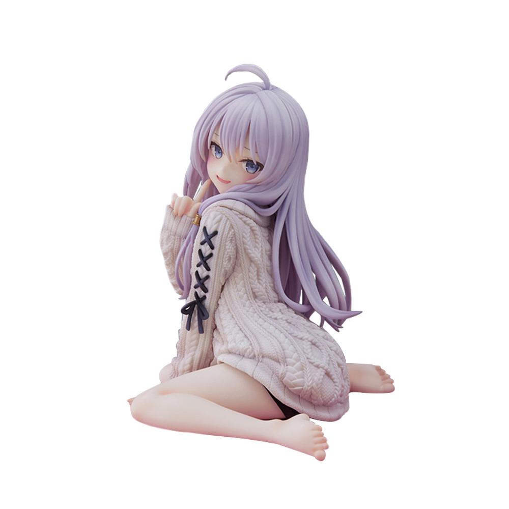 Anime Elaina Figure Sitting Pose Action Figure Kawaii Beautiful Elaina Model Desktop Ornaments Collection Child Toy Gifts 15cm