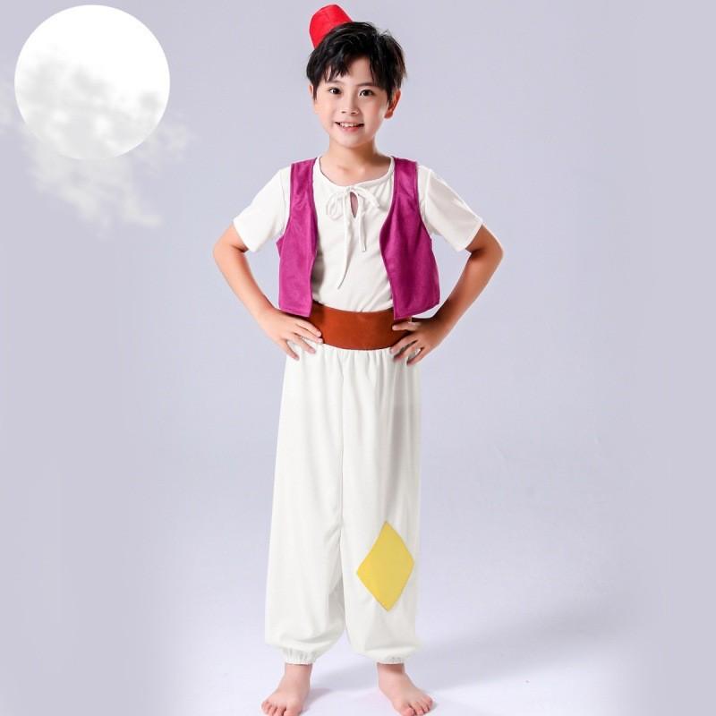 

Elegant Inspired Aladdin Costume For Boys Made From Bamboo Fiber Perfect For School Plays And Shows Stage 150
