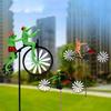 Frogs Bike Sculptures Fast delivery Handmade Metal Wind Spinner with Frogs