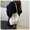 Simple Texture Fashionable Women's Shoulder Bag Large Capacity Commuter Single Strap Bag Soft Faux Leather Tote Handbag CLE