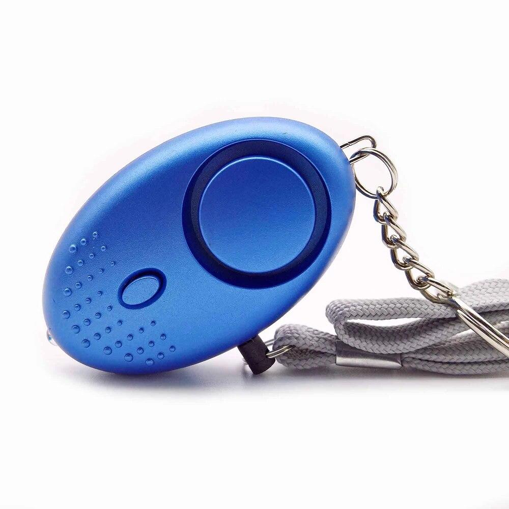 1PC 130DB Personal Security Alarm Emergency 130DB Security Alarm Keychain Personal Safety Devices With LED Light Buckle Key