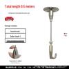 Steel Wire Rope Lifting Hanger: Alloy Hook Safety Adjustable Clip for Luminaire Fixing and Picture Hanging