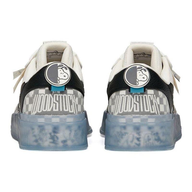 Anta Snoopy X Jelly Sole Wear-Resistant Breathable Low-Top Skate Shoes Men Skate Shoes White 912148030-2