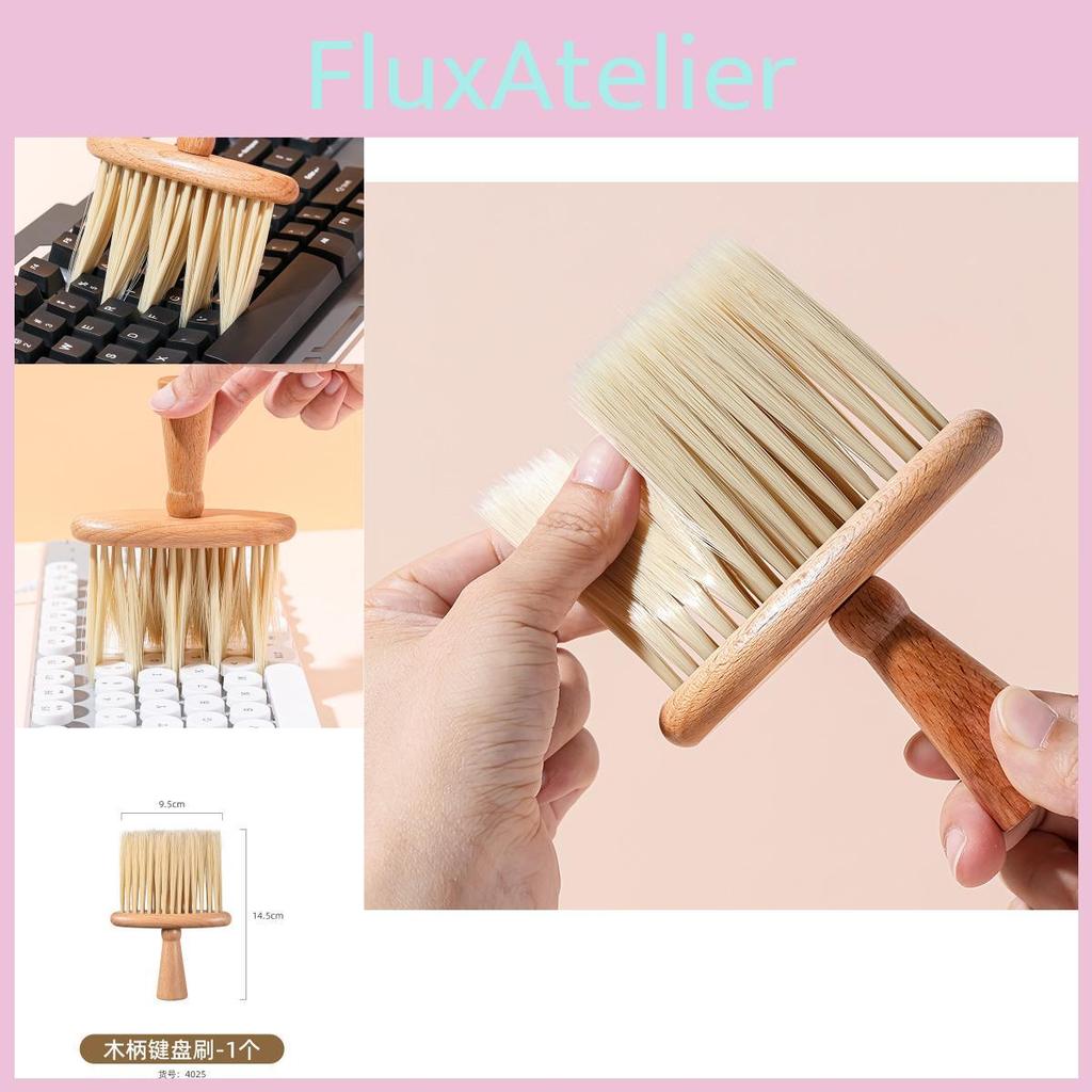 Precision Cleaning Keyboard Brush With Soft Nylon Bristles And Beechwood Handle For Removal Dust