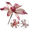 Christmas Poinsettia Glitter Flower Xmas Party Tree Decoration Brighten Up