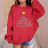 Children's Fashionable Casual Long-sleeved Loose Christmas Print Pullover Sweatshirt