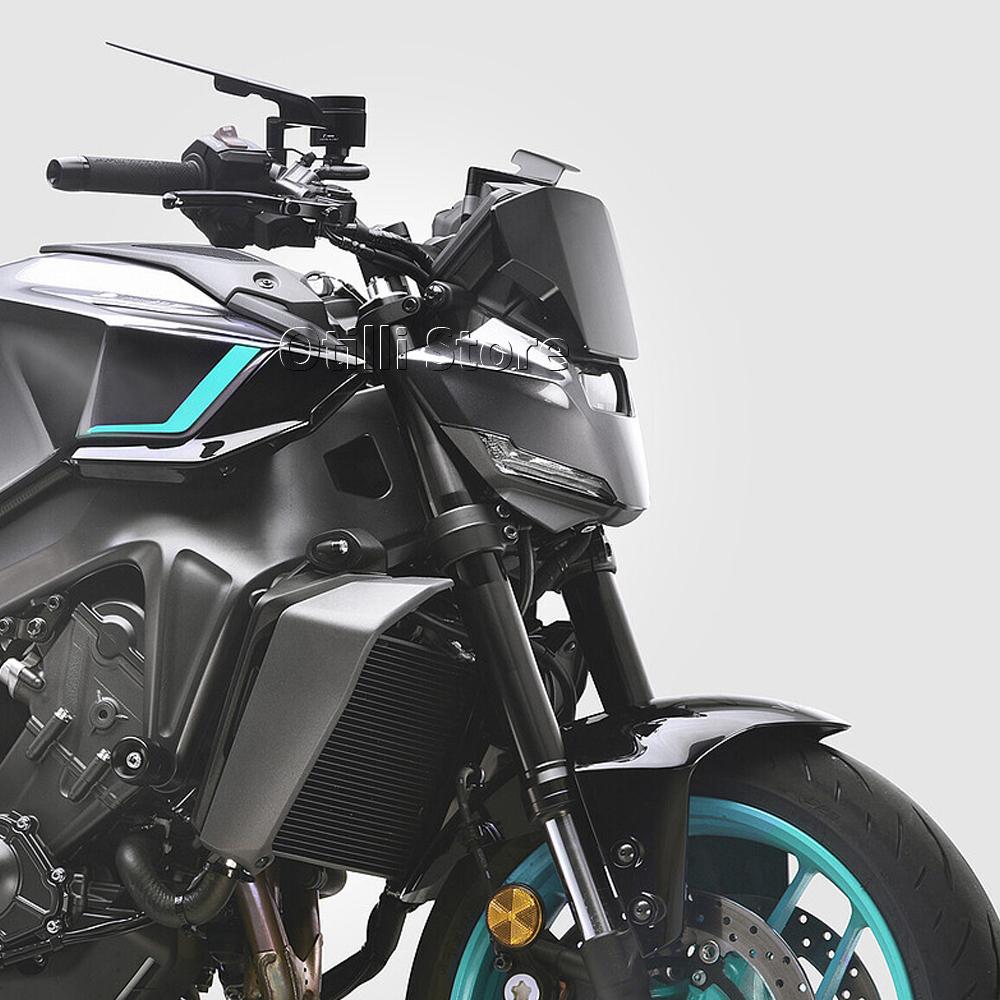 For Yamaha MT09 MT 09 MT-09 SP 2024 2025 Motorcycle Aluminum Sport Windshield Visor Black Silver Windscreen Deflector