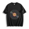 Maglietta Unisex Retro con Grafica Disco in Vinile Vintage Musica Band Tee