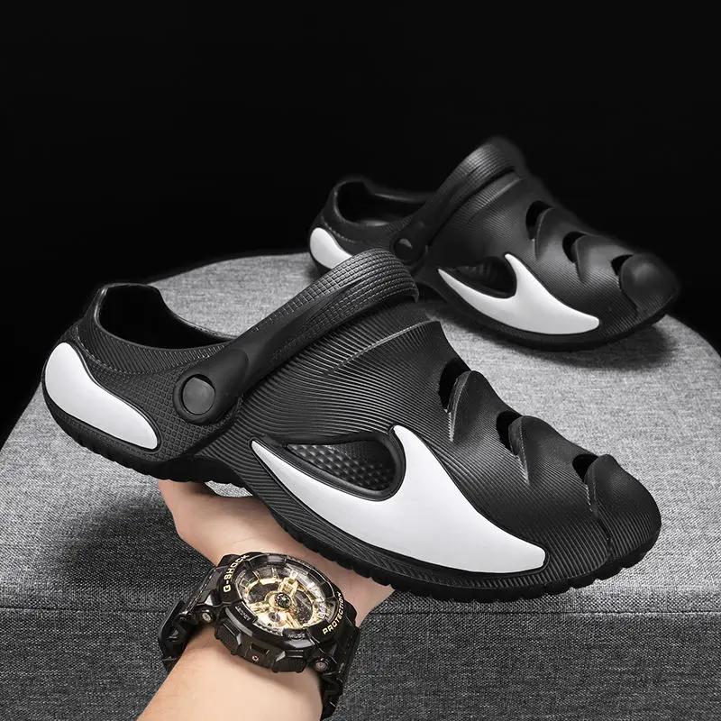 Strand Herrenschuh Badeschuh Gebundener Kopf Loch Plattform Bequem Erwachsener Designer Luxus 2026 Stil Maskulin Mode Herrenhausschuh