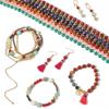 Faceted Natural Stone Spacer Beads, 8/10mm 15” Strand Loose Beads for DIY Jewelry