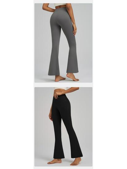 JOOMON Women's High Stretch Flare Yoga Pants - Wide Leg Yoga Wear for Fitness