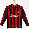 Mens Long Sleeve Retro Football Jersey Vintage Team Sportswear Soccer Fans
