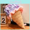 Plush Ice Cream Bouquet Toy For Wedding Decor With Pp Cotton Fill