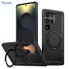 Applicable To Samsung S25 Edge Magnetic Mobile Phone Case A36 Rotary Bracket Case S26 Ultra Anti-drop Protective Case