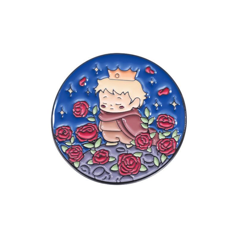 

Charming Cartoon Metal Badge Set Featuring The Little Prince Creative Brooch Collection QHXZ1789
