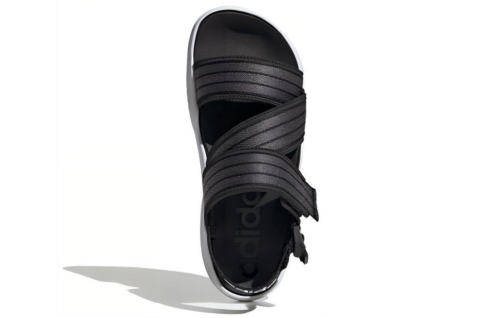 adidas 90s Sandal Velcro Casual Black Gray White Sandals 'Black Grey White' Women's EG7647