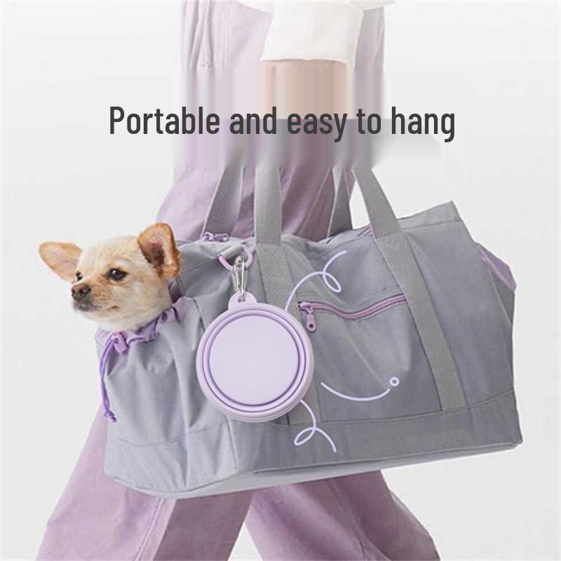 Tragbare Silikon-Reisenapf für Haustiere für Futter und Wasser