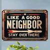 Retro Metal Tin Sign Floral Wall Art Decor 8x12 Inch for Office Living Room Patio